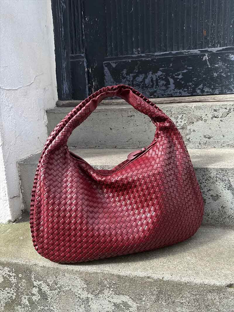 Geweven tas - Grote schoudertas voor dames voor dagelijks gebruik-Boutique Moda