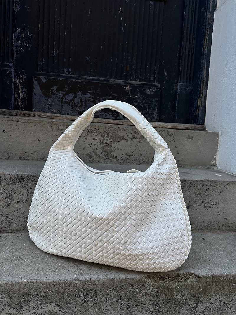 Geweven tas - Grote schoudertas voor dames voor dagelijks gebruik-Boutique Moda