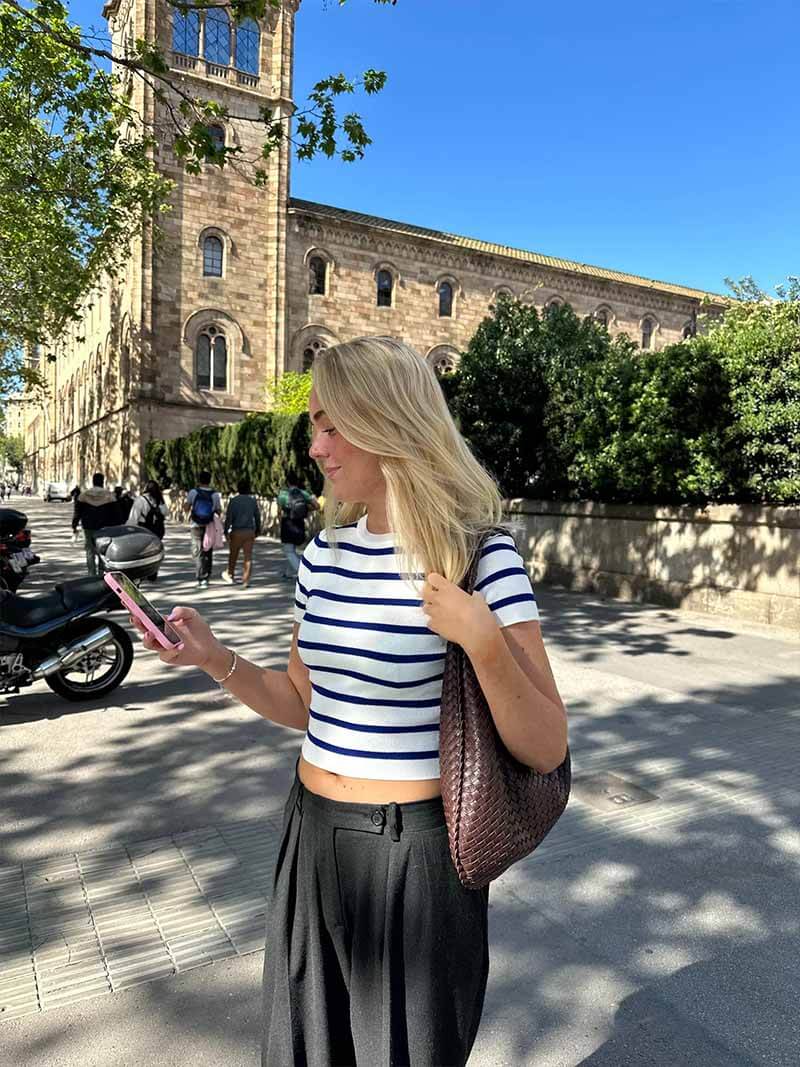 Geweven tas - Slouchy hobo-tas met één schouderband voor dames-Boutique Moda