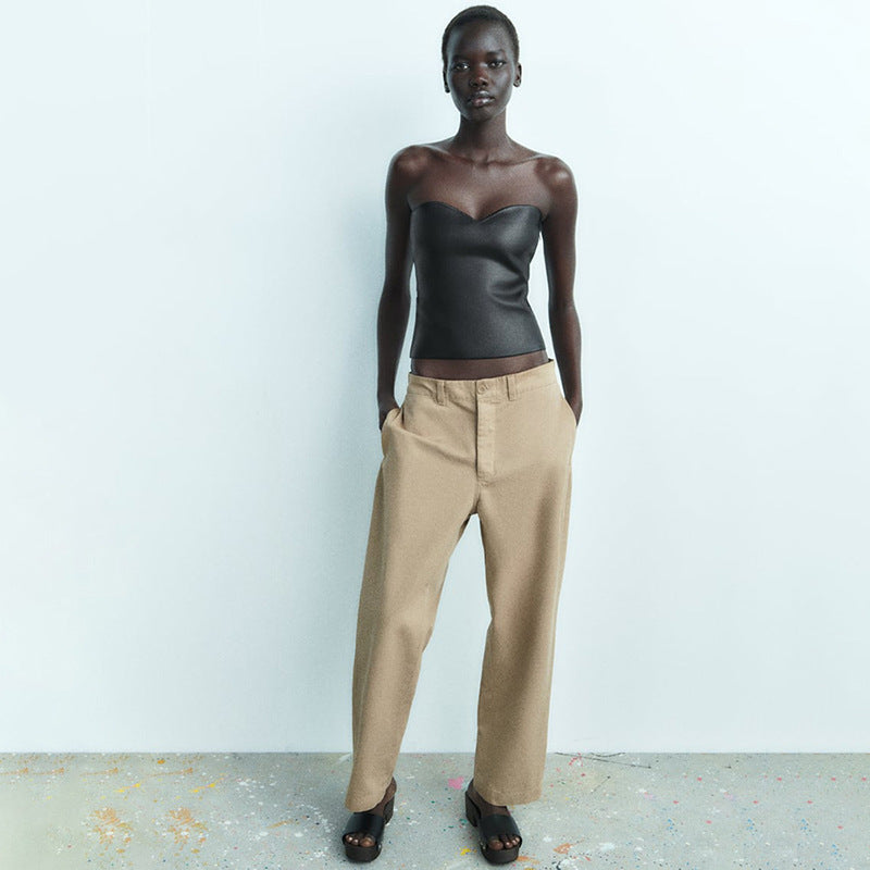 Glinsterende Top | Glimmend | Bandeau | Strapless topje | Tube Top-Boutique Moda