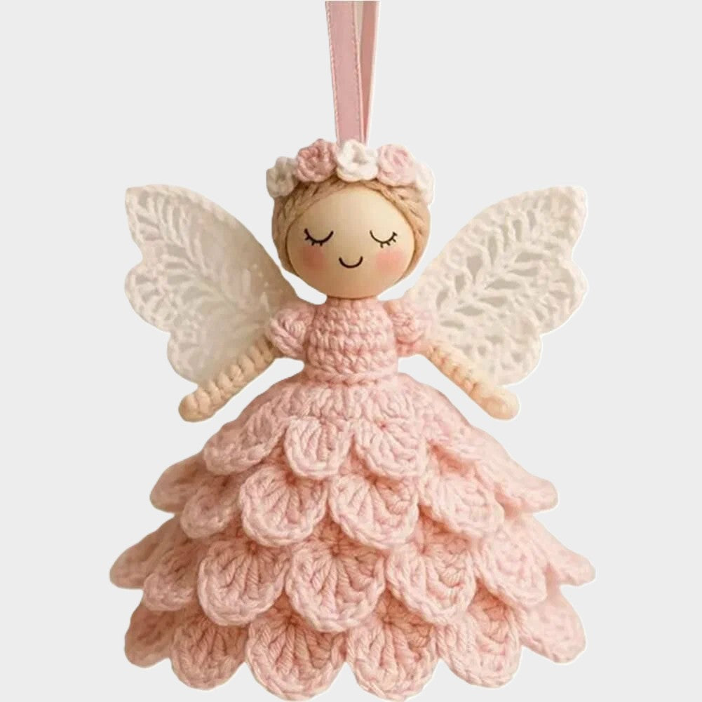 Haakpakket kerstengel | complete set met garen | 20 cm hoog-Boutique Moda