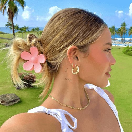 Haarclip | Bloem Madeliefje Set | Pastel Gekleurd Kunststof-Boutique Moda