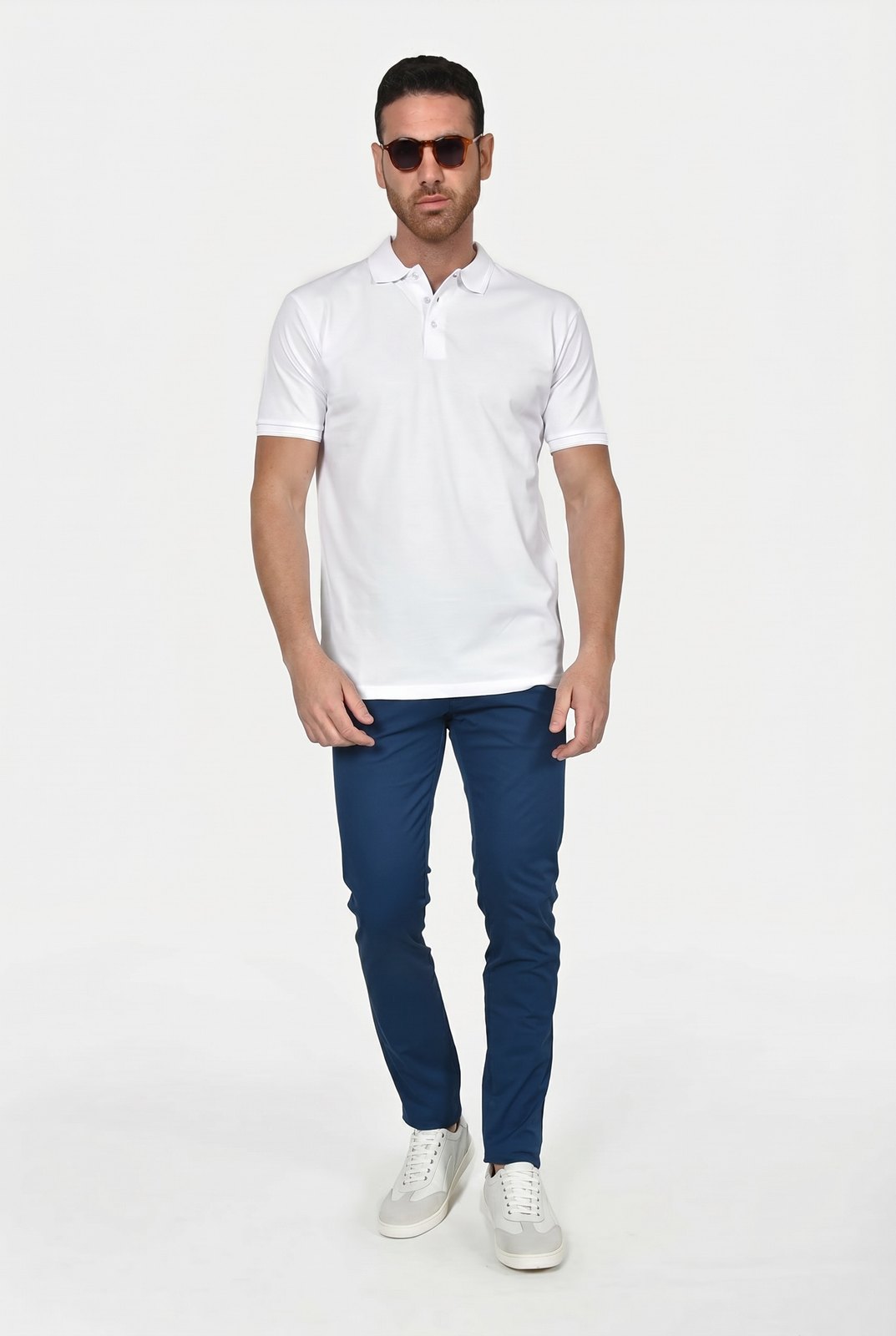 Heren Polo 100% Katoen | Poloshirt Korte Mouw | Regular Fit Polo Heren-Boutique Moda
