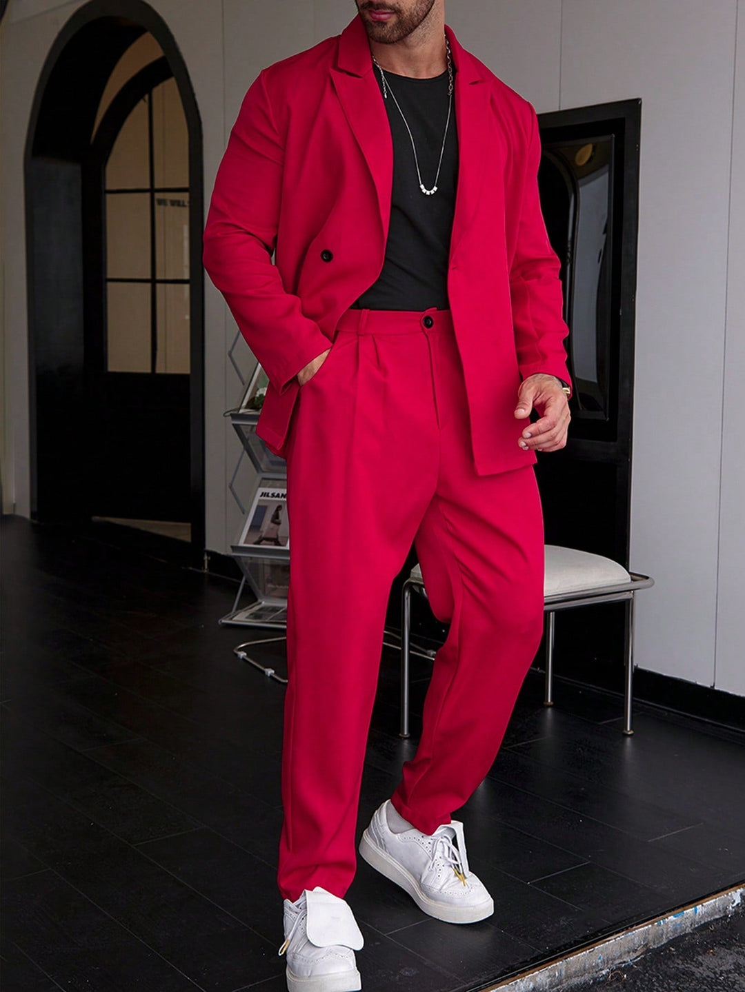 Heren Tweedelig Pak - Blazer en Pantalon Set-Boutique Moda