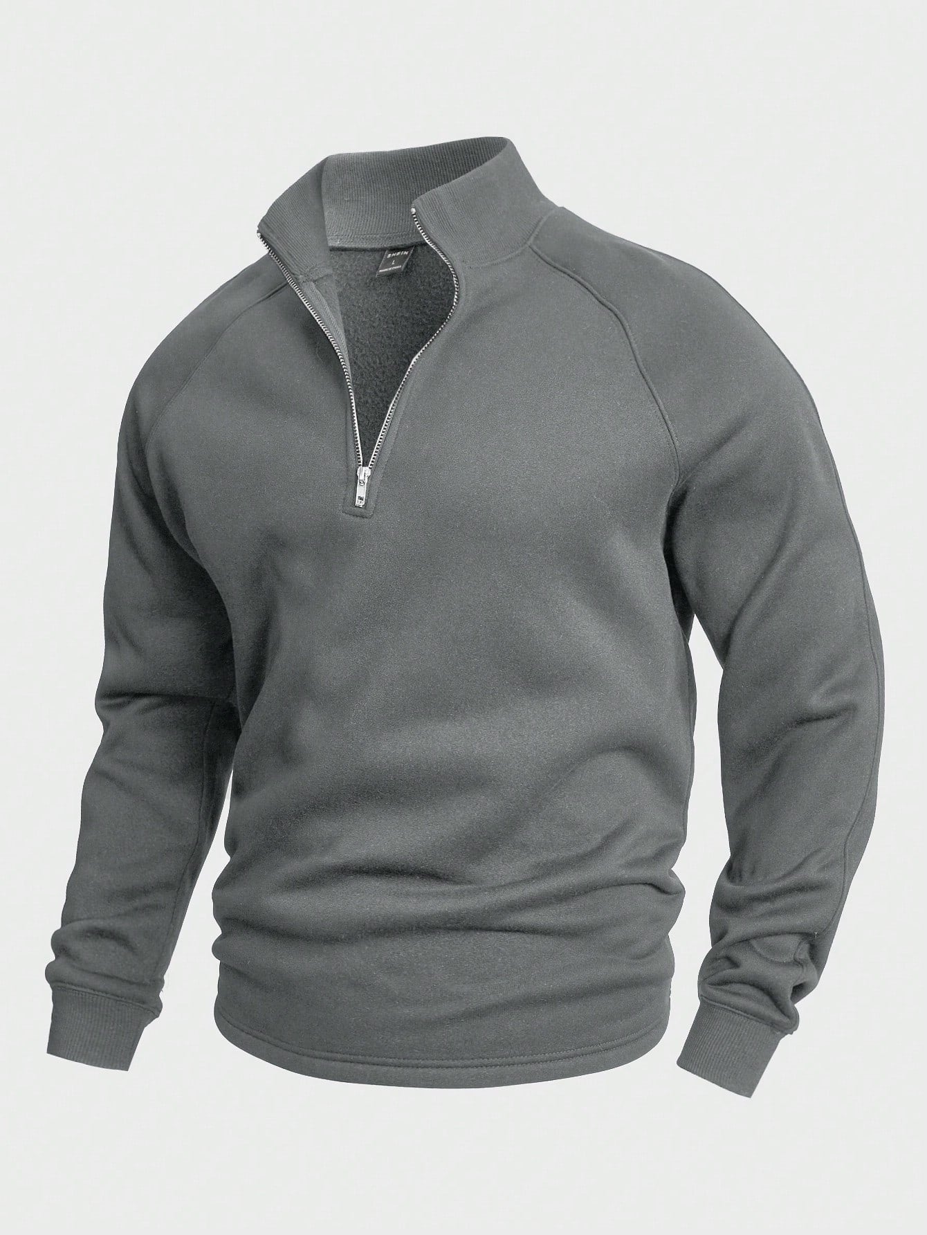 Heren trui met halve rits | Warm | Winter | Sweatshirt | Heren truien met kwartrits-Boutique Moda