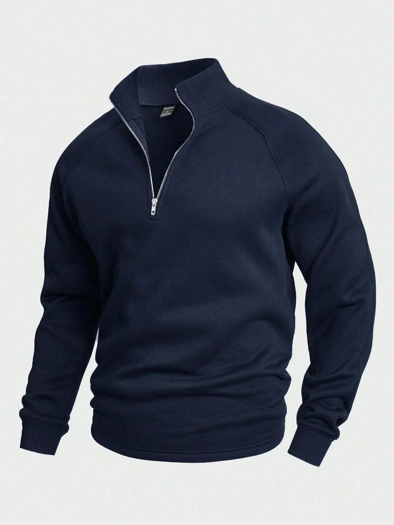 Heren trui met halve rits | Warm | Winter | Sweatshirt | Heren truien met kwartrits-Boutique Moda