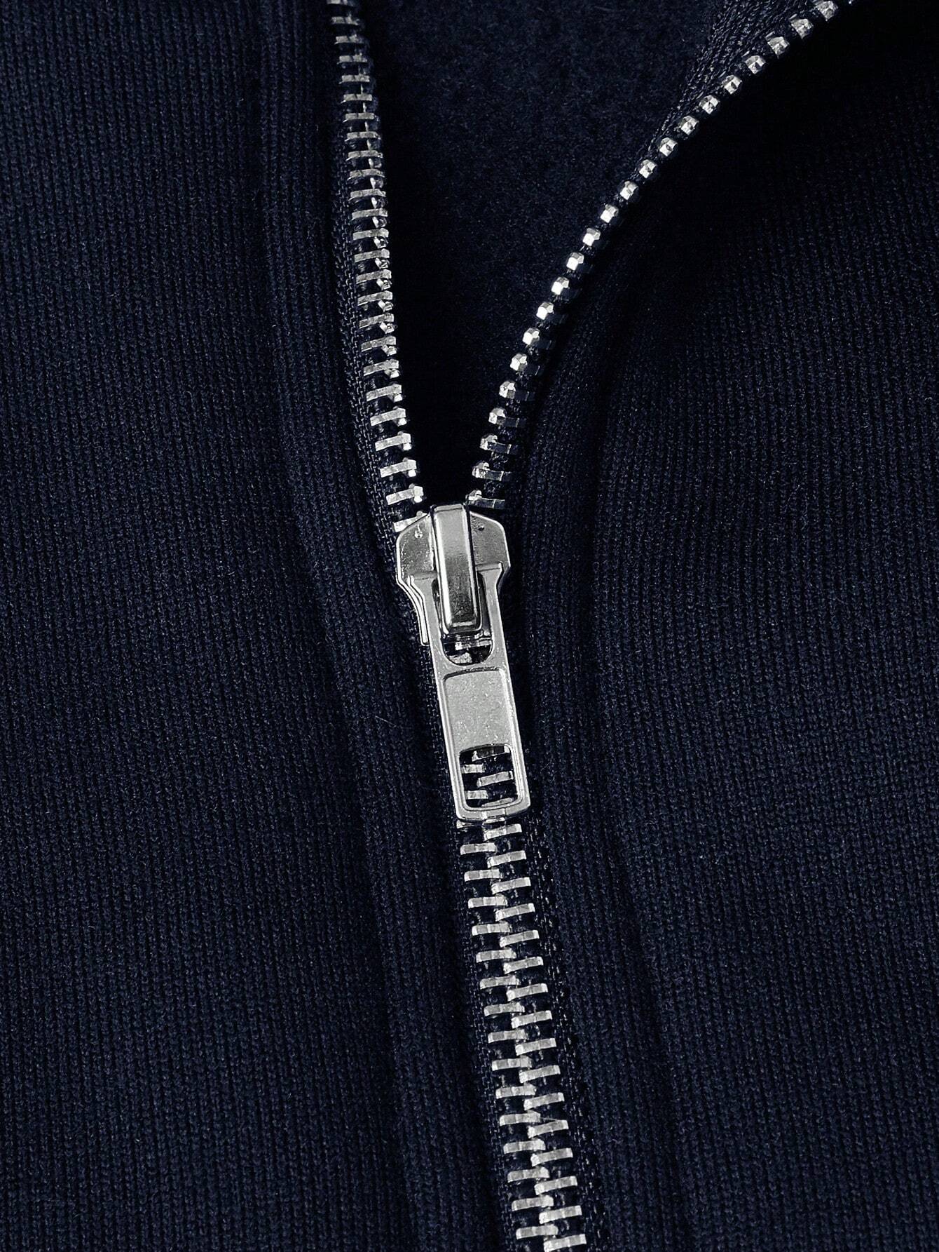 Heren trui met halve rits | Warm | Winter | Sweatshirt | Heren truien met kwartrits-Boutique Moda