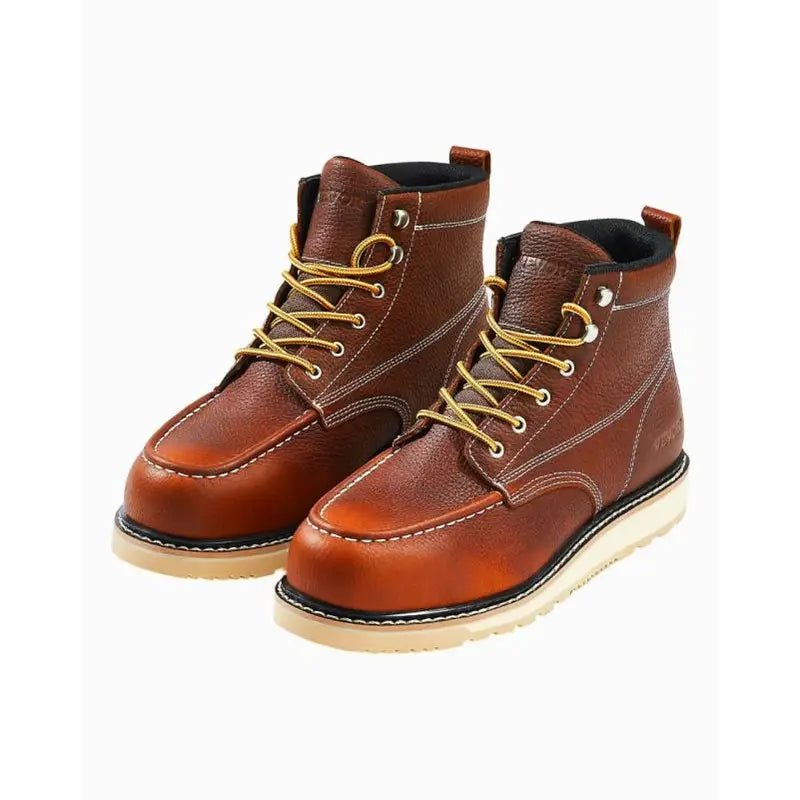 Herenlaarzen | Bruin | Vetersluiting | Enkellaarzen | Mocassinlaarzen