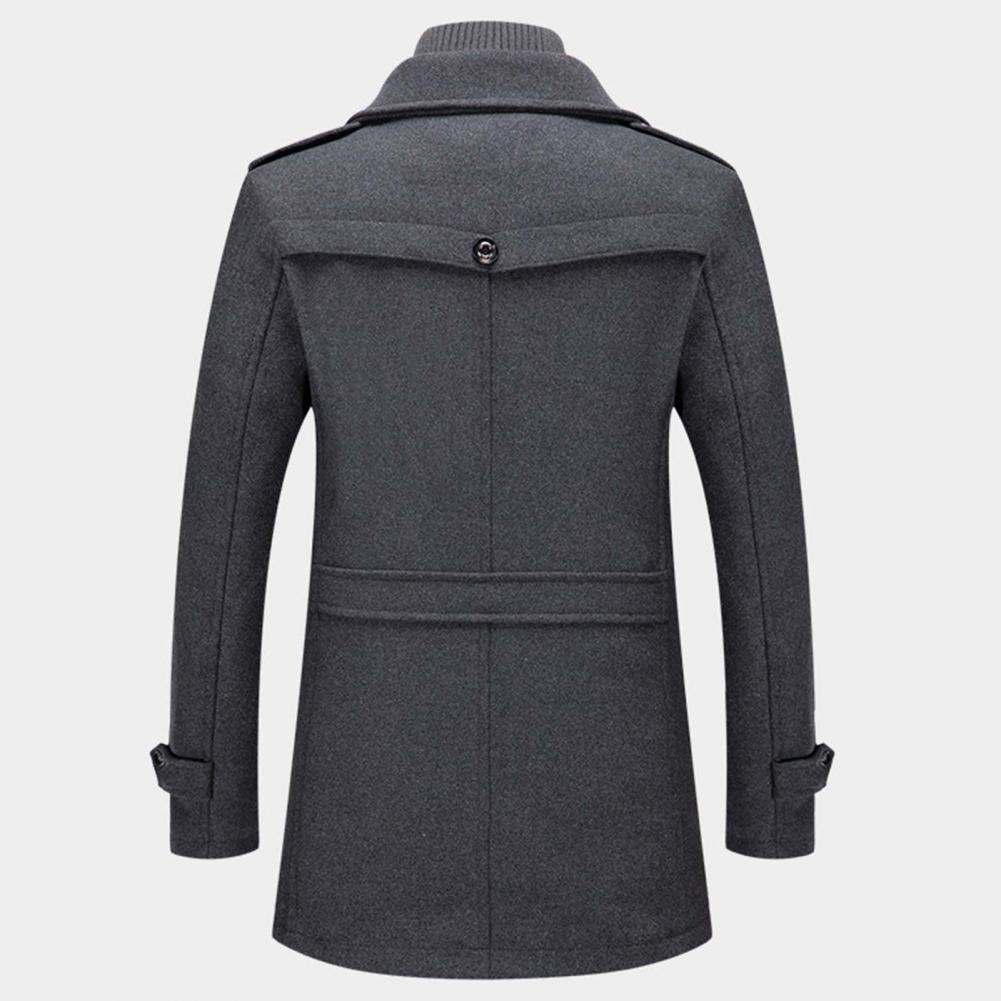 Herren Wollmantel | Einreihig | Zip-Up | Wollmantel | Herren Winterjacken-Boutique Moda