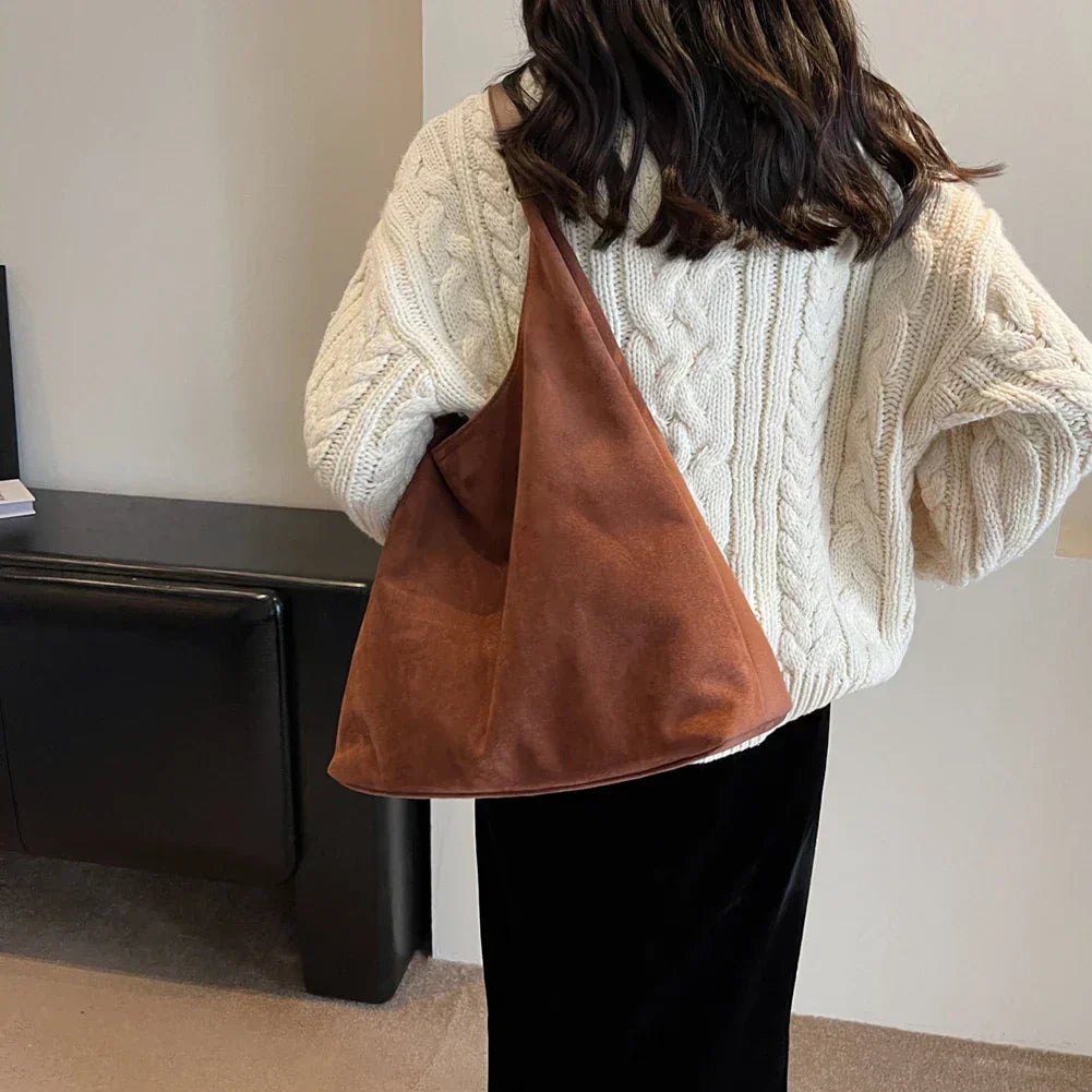 Hobo Bag - Groot - Een Riem - Suede Tas - Schoudertas-Boutique Moda