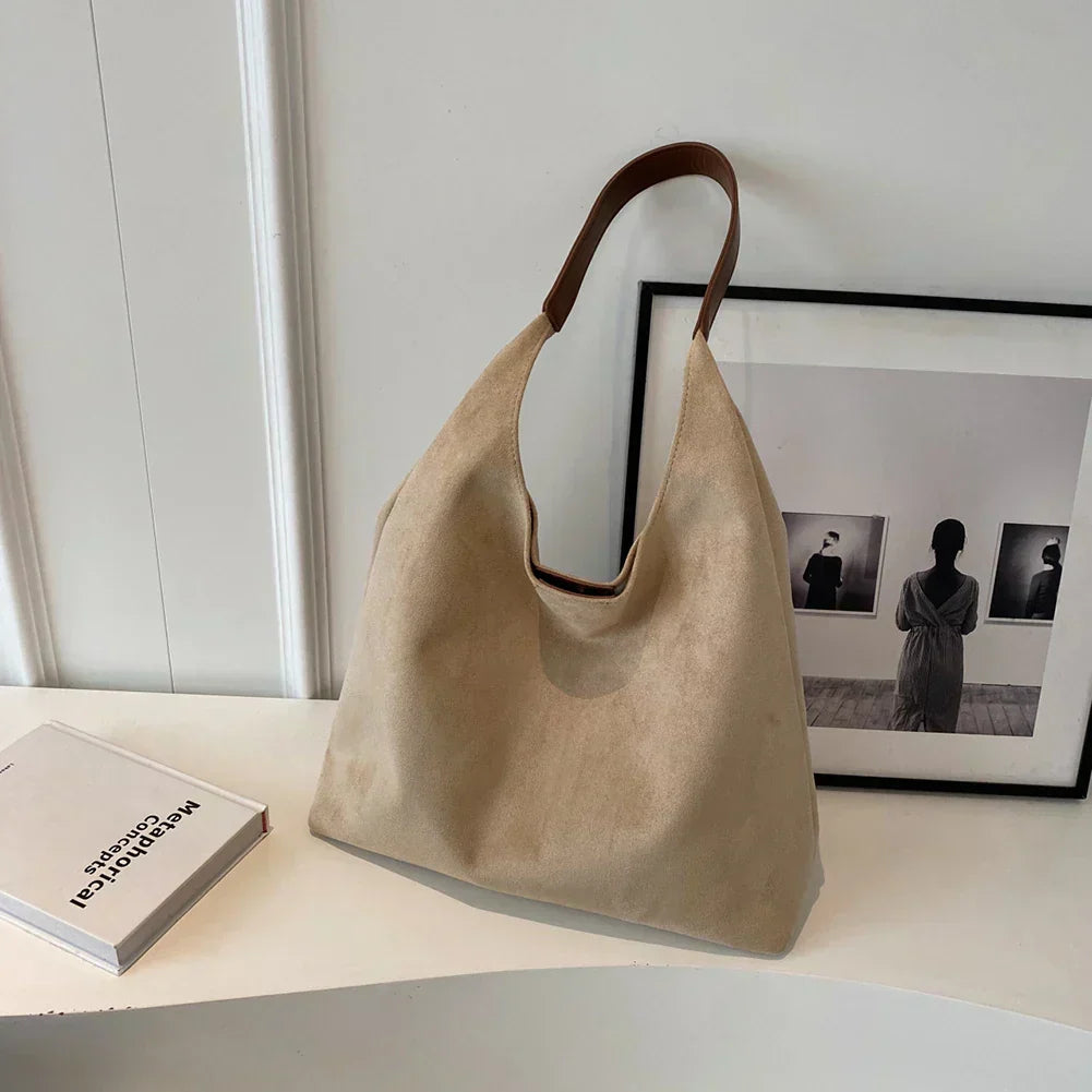 Hobo Bag - Groot - Een Riem - Suede Tas - Schoudertas-Boutique Moda