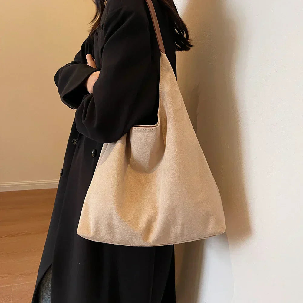 Hobo Bag - Groot - Een Riem - Suede Tas - Schoudertas-Boutique Moda