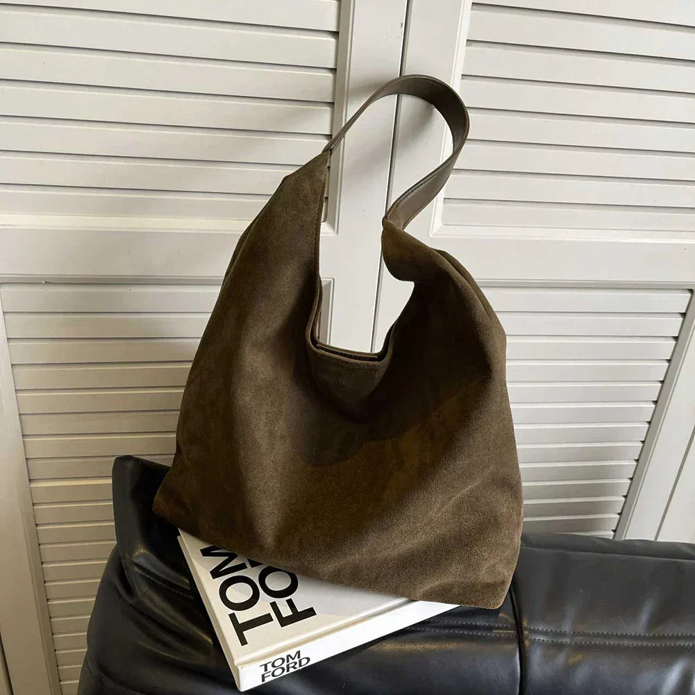 Hobo Bag - Groot - Een Riem - Suede Tas - Schoudertas-Boutique Moda