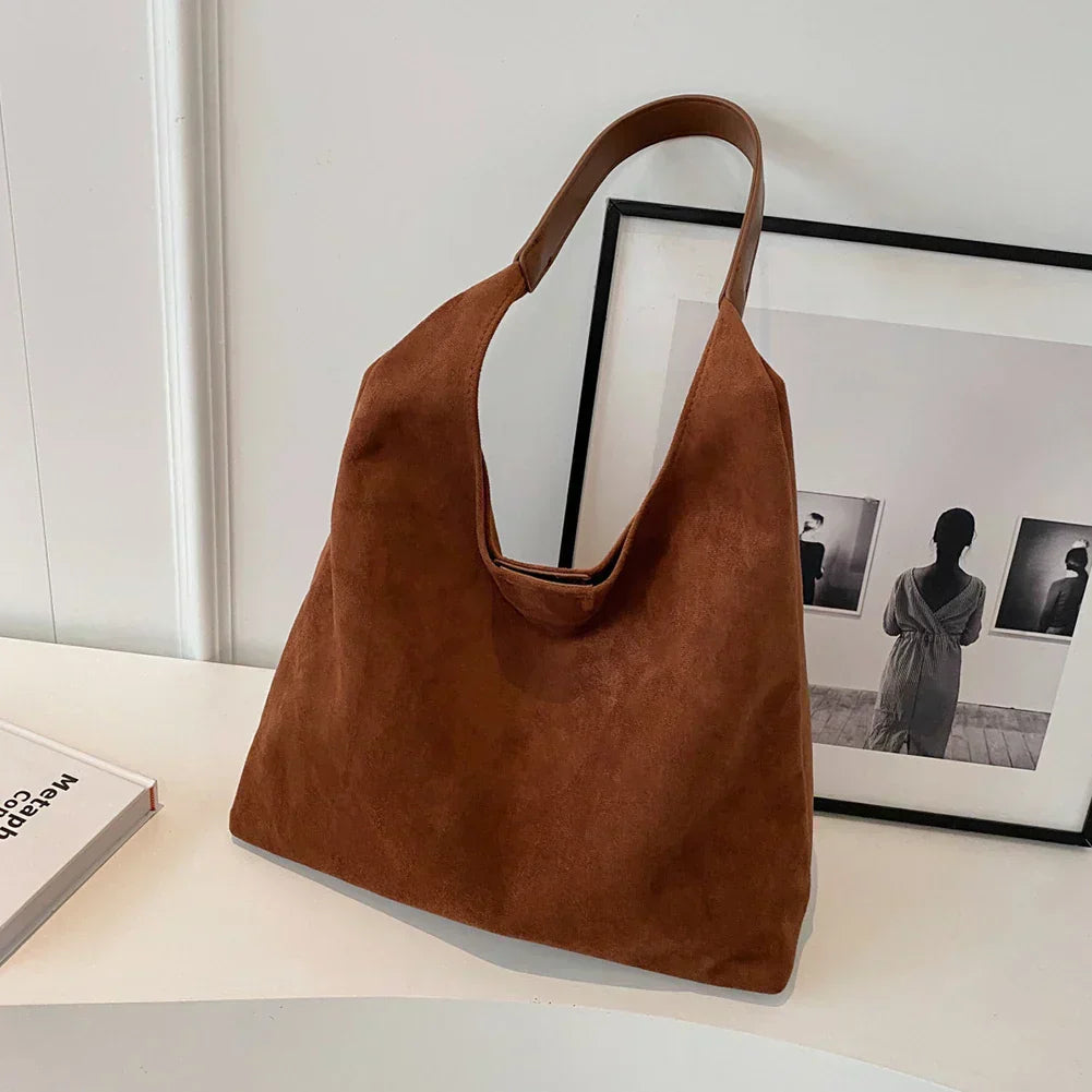 Hobo Bag - Groot - Een Riem - Suede Tas - Schoudertas-Boutique Moda