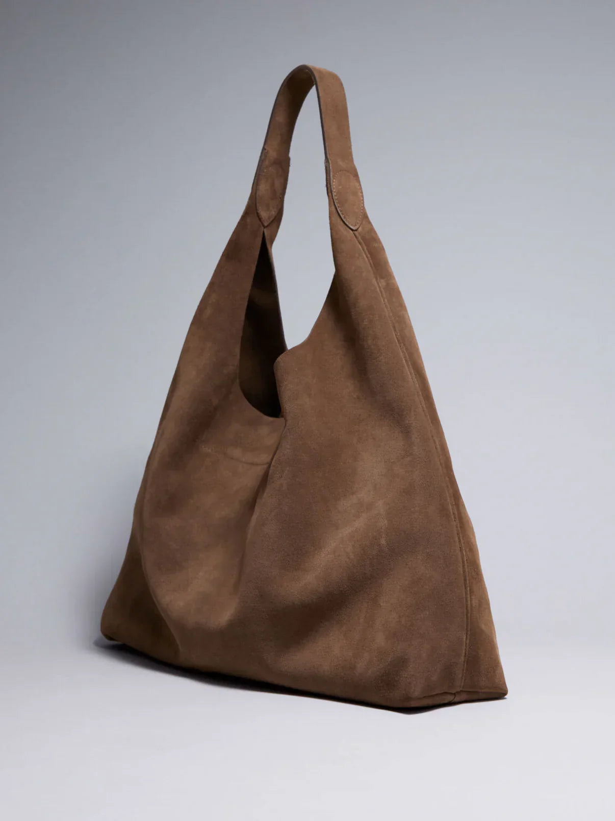 Hobo Tas Dames | Grote Suède-look Schoudertas | Shopper met Binnenvak-Boutique Moda