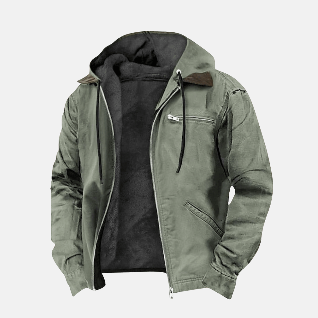 Hooded Jacket - Casual fleece gevoerde hoodie voor mannen voor de winter-Boutique Moda