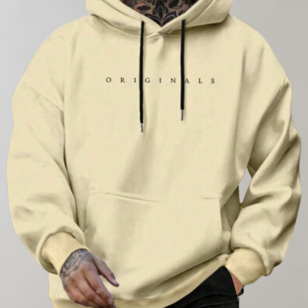 Hoodie - Comfortabele Originals-pulloverhoodie voor heren met zak-Boutique Moda