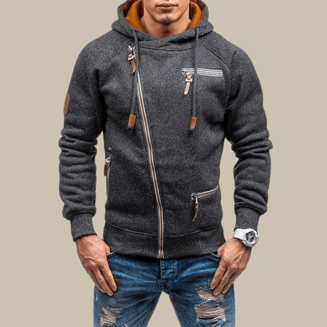 Hoodie met rits - Warm - Koord - Hoodie Jas - Heren Zip-Up Hoodies-Boutique Moda