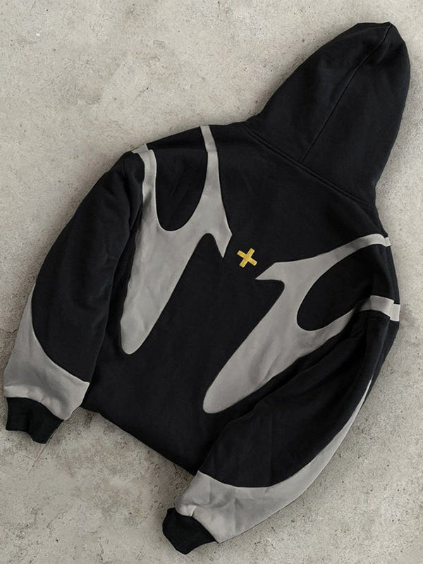 Hoodie met ritssluiting - Casual hoodie met volledige ritssluiting voor heren-Boutique Moda