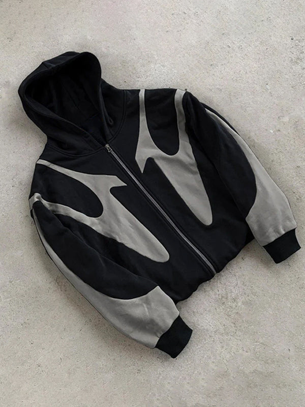 Hoodie met ritssluiting - Casual hoodie met volledige ritssluiting voor heren-Boutique Moda