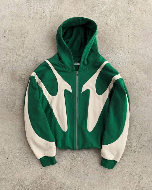 Hoodie met ritssluiting - Casual hoodie met volledige ritssluiting voor heren-Boutique Moda