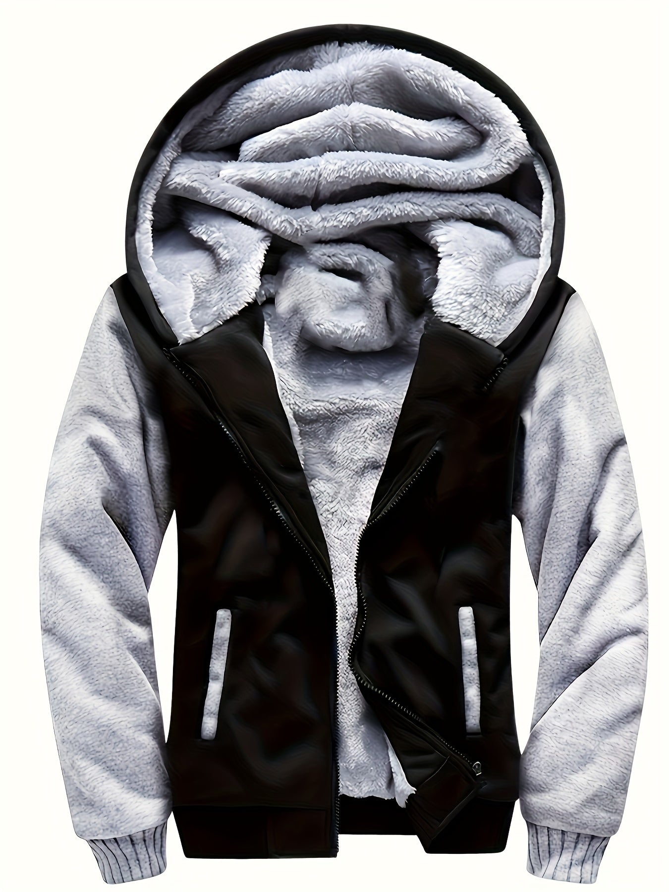 Hoodies voor kinderen - Jongens Warme Zip-Up fleece gevoerde Hoodie voor de winter-Boutique Moda