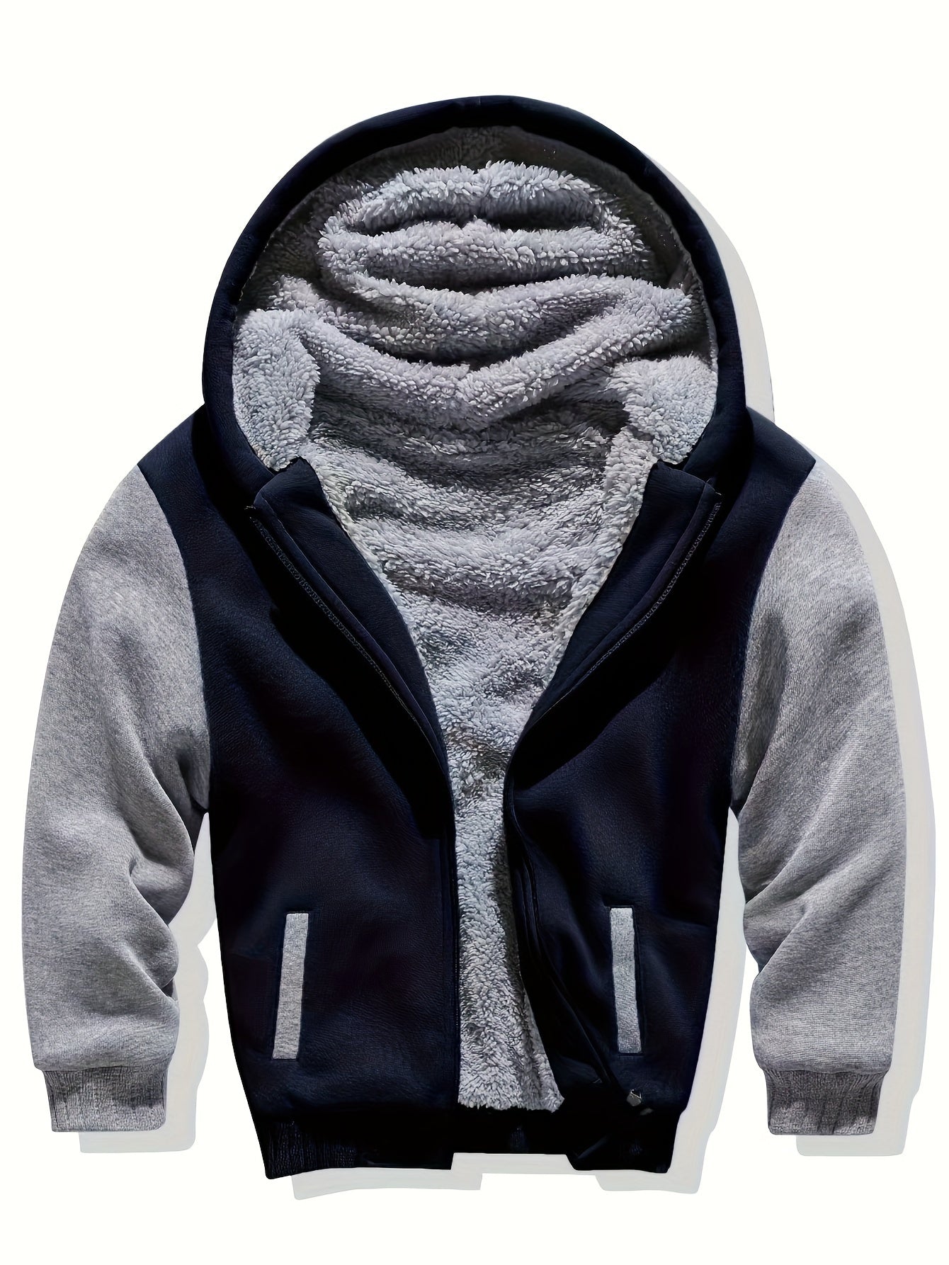 Hoodies voor kinderen - Jongens Warme Zip-Up fleece gevoerde Hoodie voor de winter-Boutique Moda