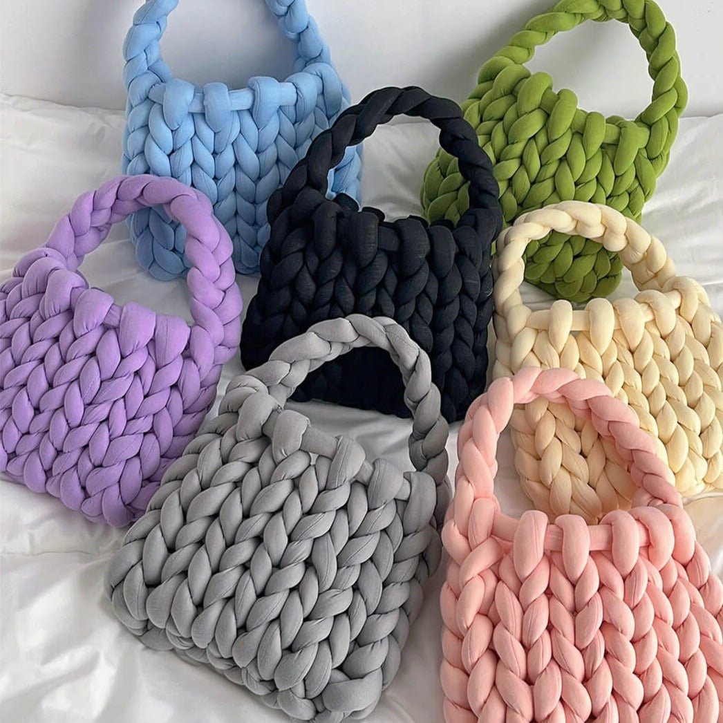 Grofgebreide mini handtas 1