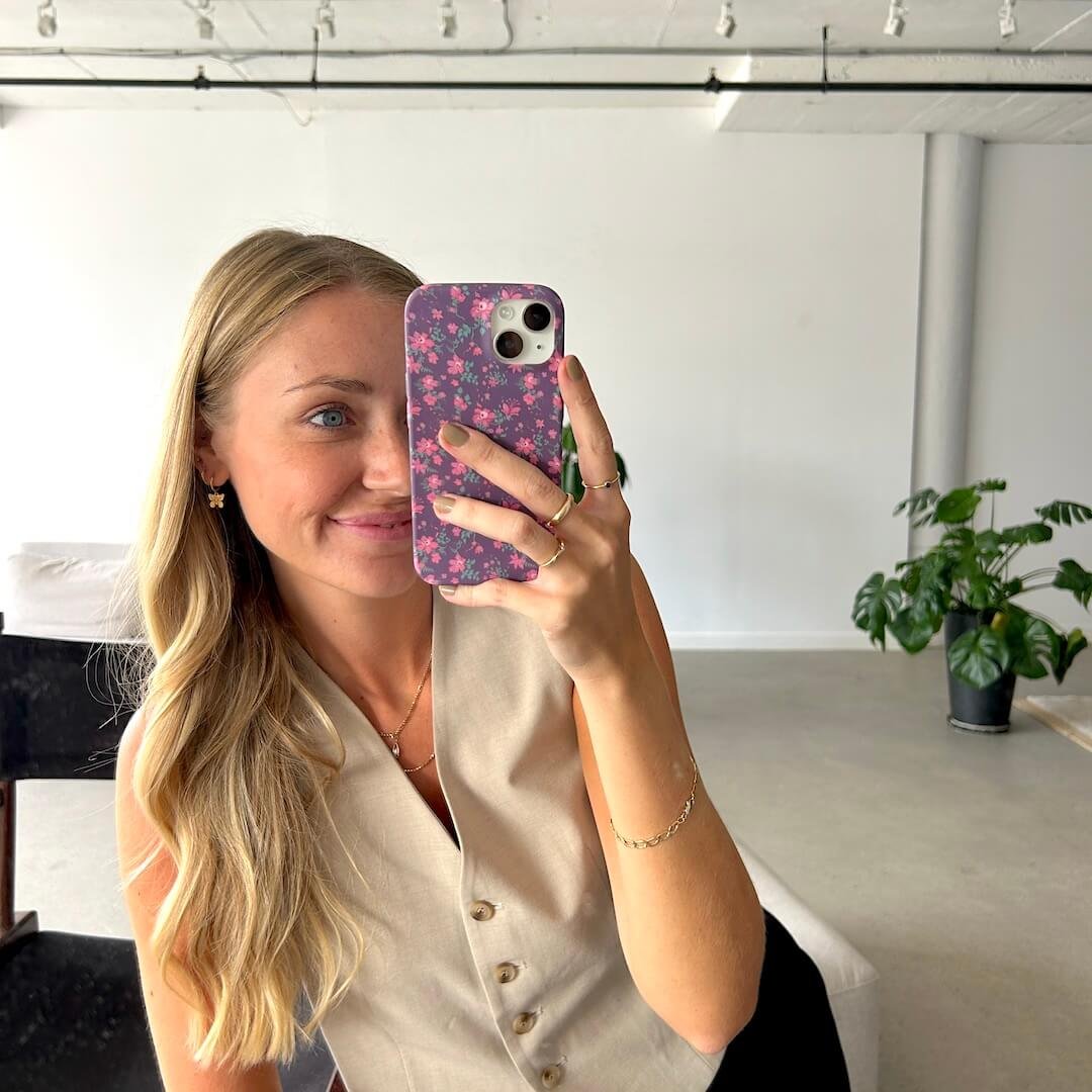 iPhone hoesje met bloemetjes 2