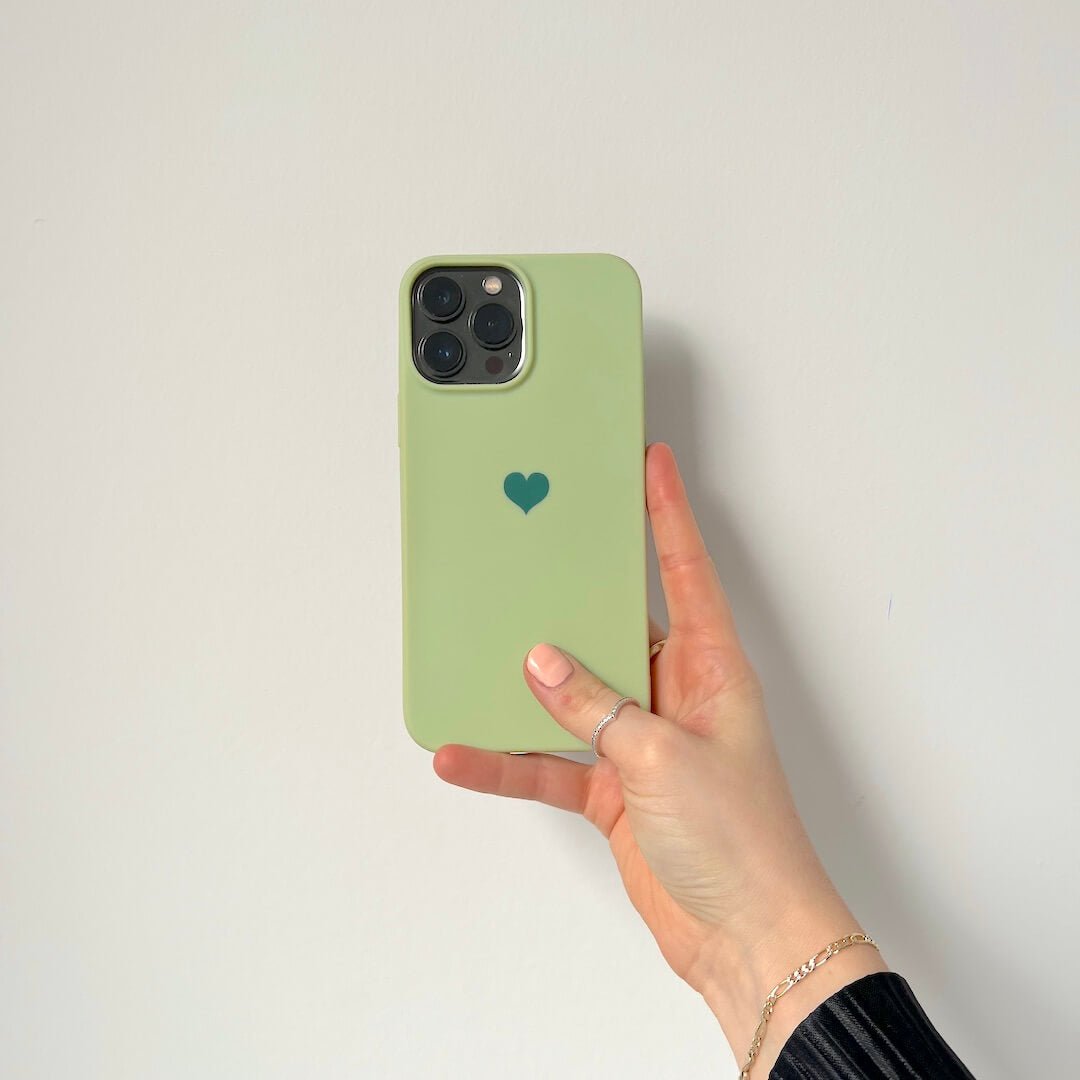 iPhone Case | Siliconen Hartje | Pastel Mat Beschermend-Boutique Moda