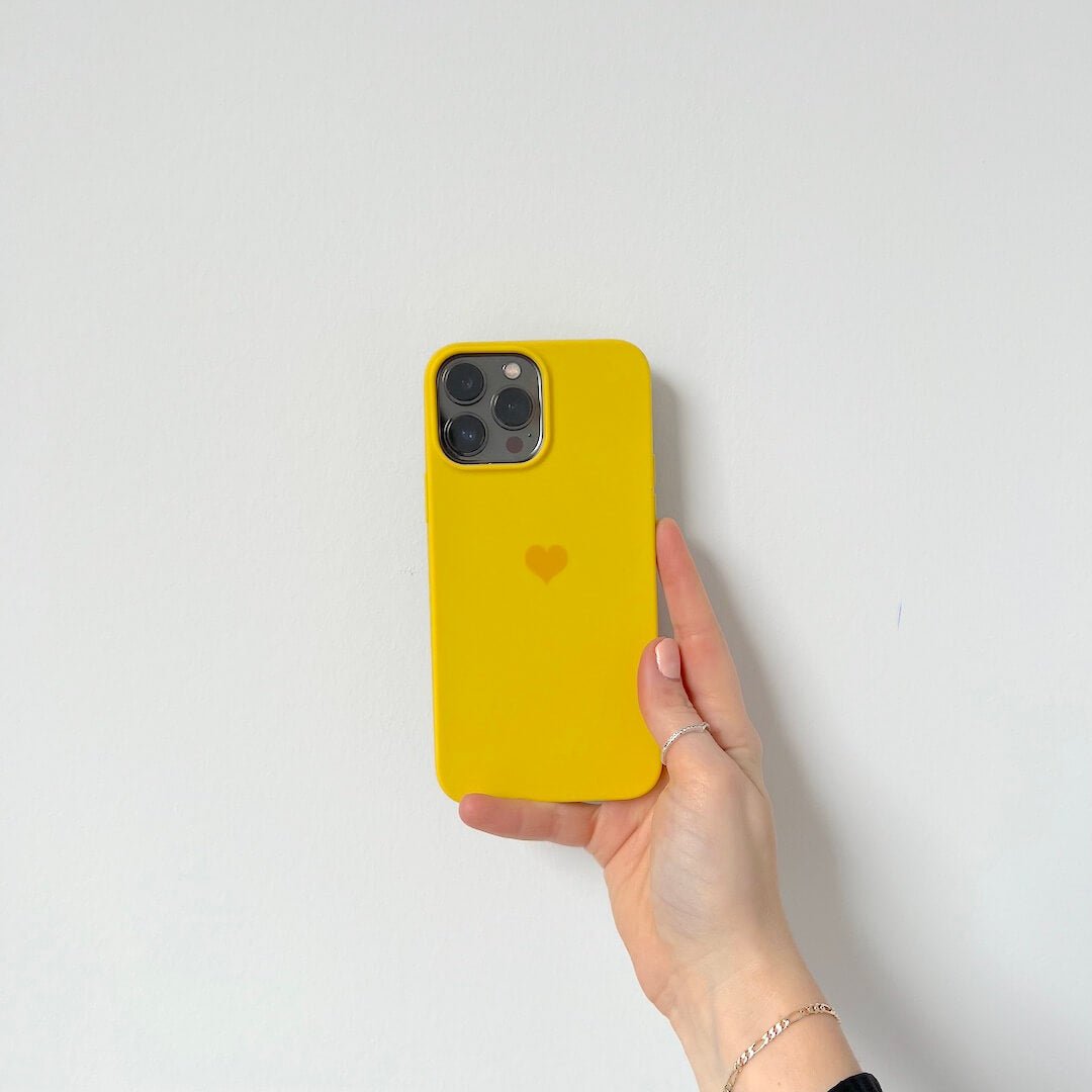 iPhone Case | Siliconen Hartje | Pastel Mat Beschermend-Boutique Moda