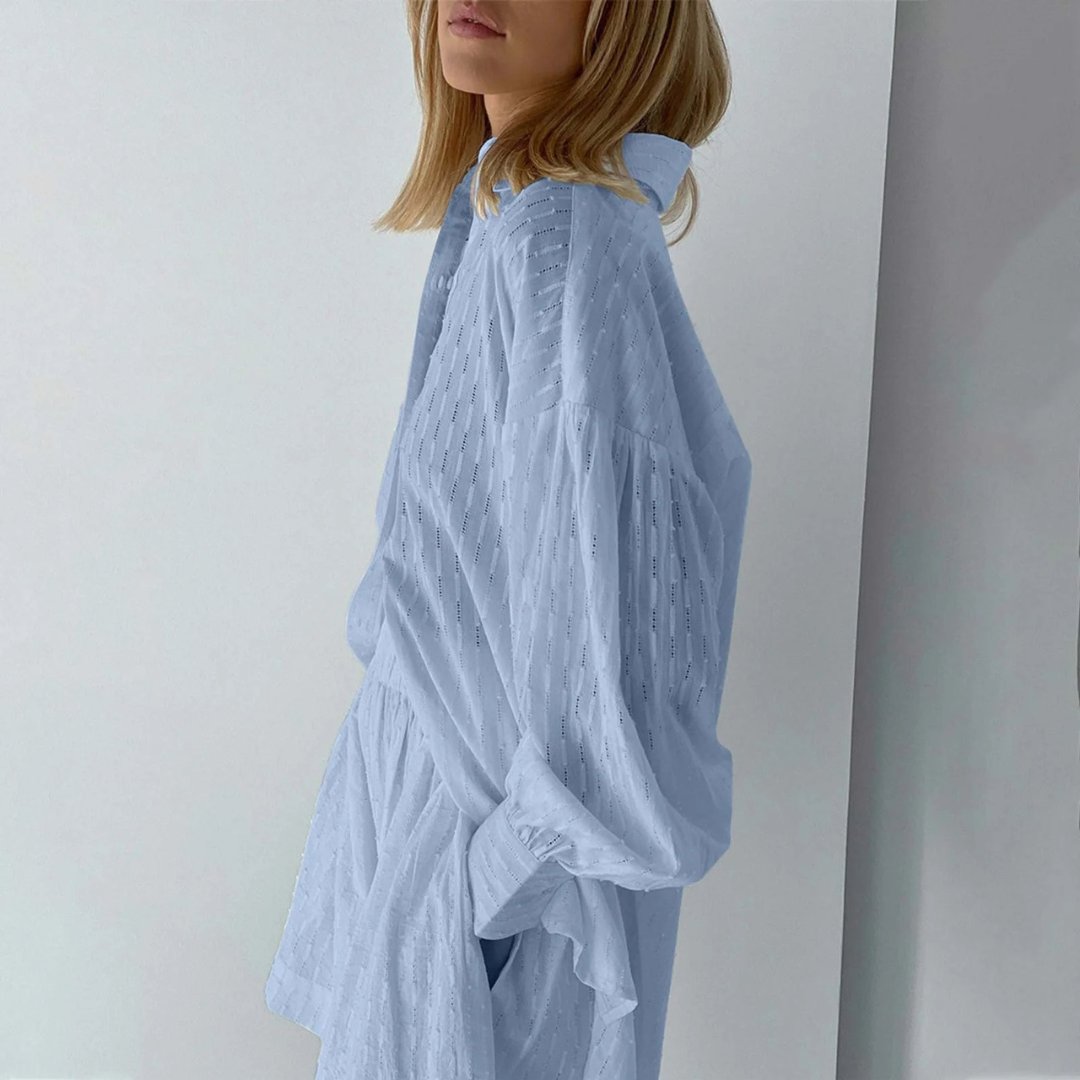 Zomerset Dames | Katoen Pofmouw | Blouse en Short-Boutique Moda
