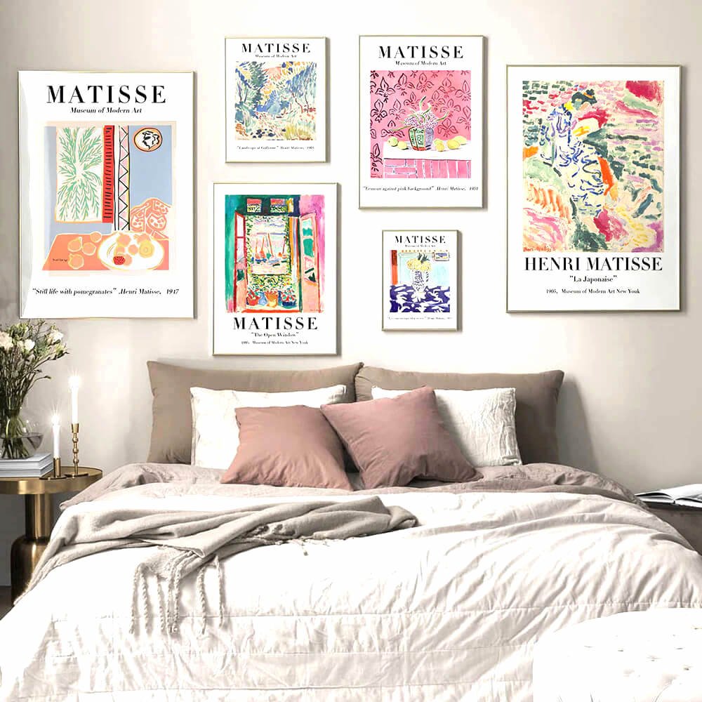 Wanddecoratie Woonkamer | Matisse Kunstdruk | Ongelijst 5 Prints-Boutique Moda