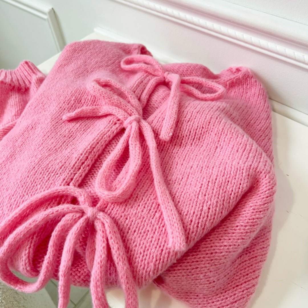 Cardigan Dames | Gebreid met Strikjes | Pofmouw Oversized-Boutique Moda