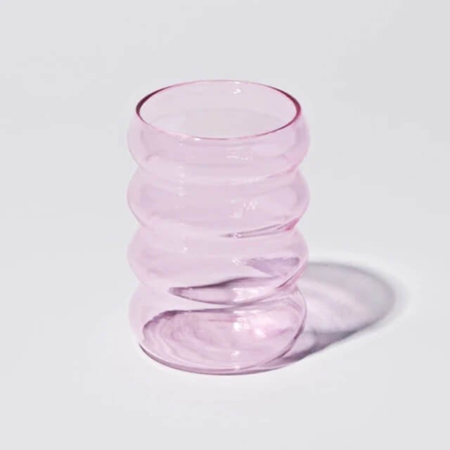 Set van twee gekleurde bubbelglazen 5