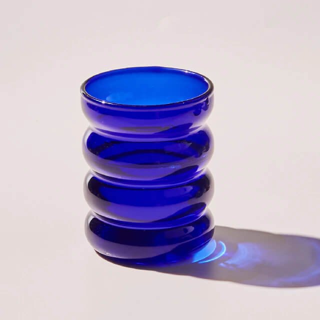 Set van twee gekleurde bubbelglazen 10