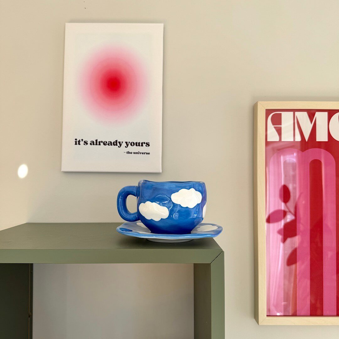 Koffiekopjes | Kop en Schotel | Handgeschilderd Keramiek-Boutique Moda