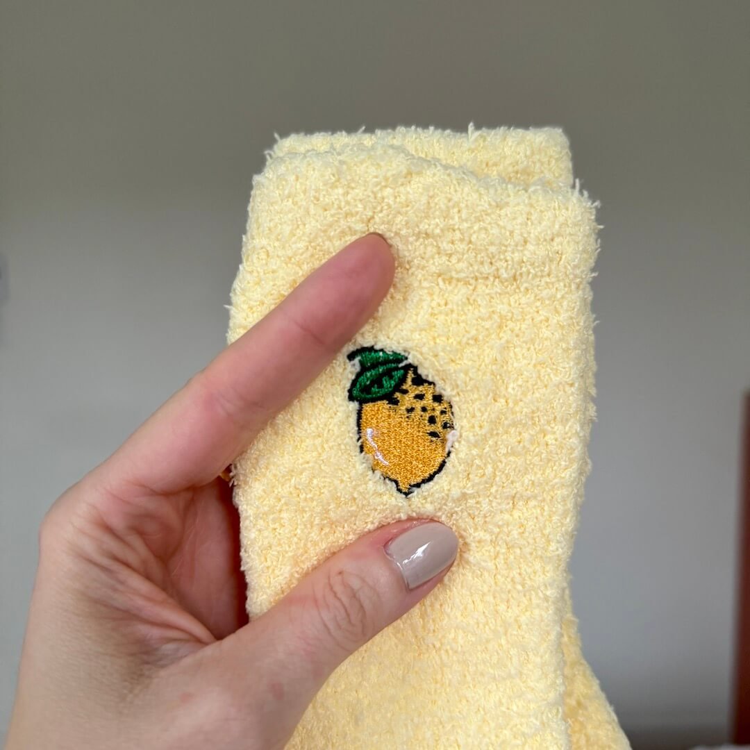 Fluffy Sokken | Fruit Motief | Set van 3 Paar-Boutique Moda