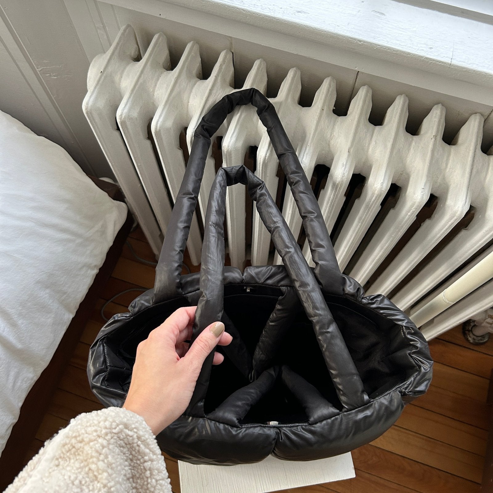 Shopper Dames | Gewatteerde Puffer Tas | Ruime Schoudertas-Boutique Moda