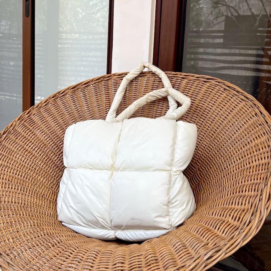 Shopper Dames | Gewatteerde Puffer Tas | Ruime Schoudertas-Boutique Moda