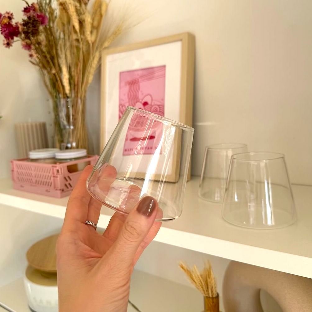 Latte Macchiato Glazen | Set van 3 | Zonder Oor-Boutique Moda