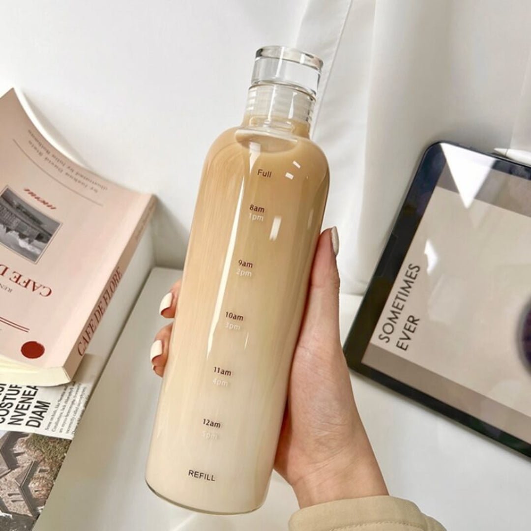 Waterfles | Tijdmarkering | 500 of 700 ml BPA Vrij-Boutique Moda