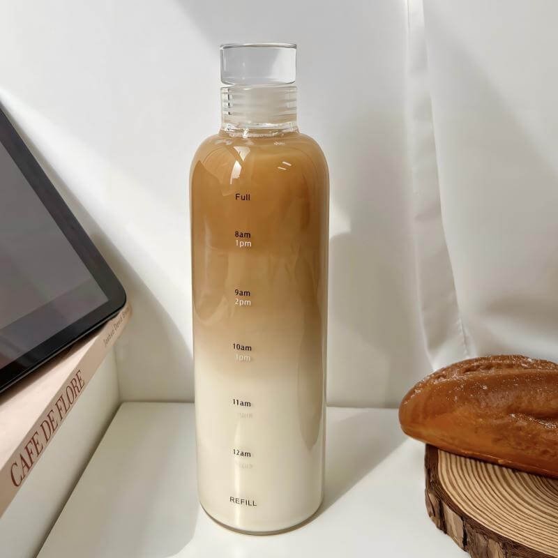 Waterfles | Tijdmarkering | 500 of 700 ml BPA Vrij-Boutique Moda