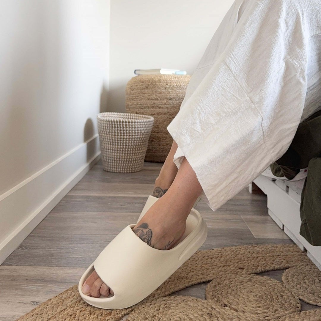 Rubberen Slippers | Geribbelde Zool | Antislip Slides Dames-Boutique Moda
