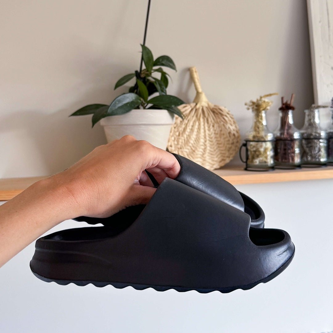 Rubberen Slippers | Geribbelde Zool | Antislip Slides Dames-Boutique Moda