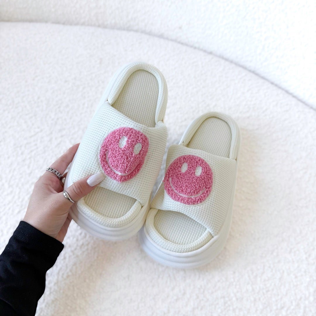Plateau Slides Dames | Smiley | EVA Zool Antislip-Boutique Moda
