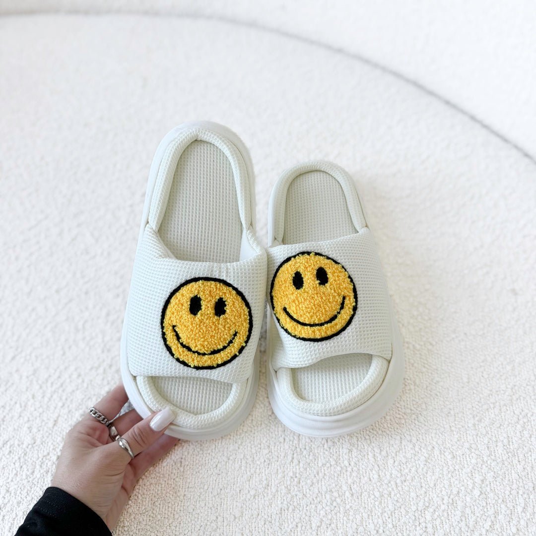 Plateau Slides Dames | Smiley | EVA Zool Antislip-Boutique Moda