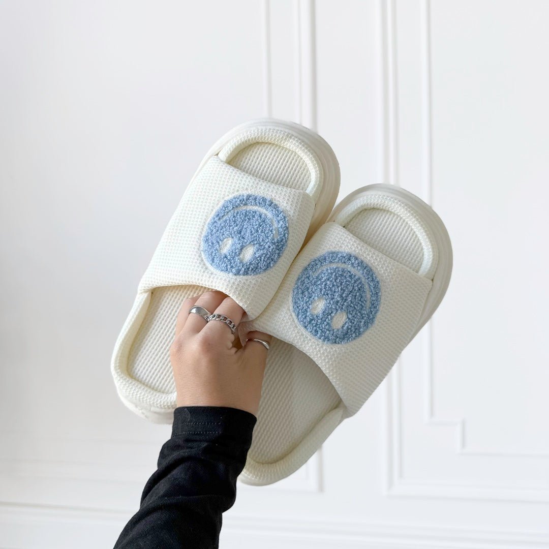 Plateau Slides Dames | Smiley | EVA Zool Antislip-Boutique Moda