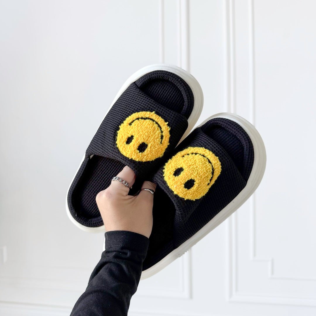 Plateau Slides Dames | Smiley | EVA Zool Antislip-Boutique Moda