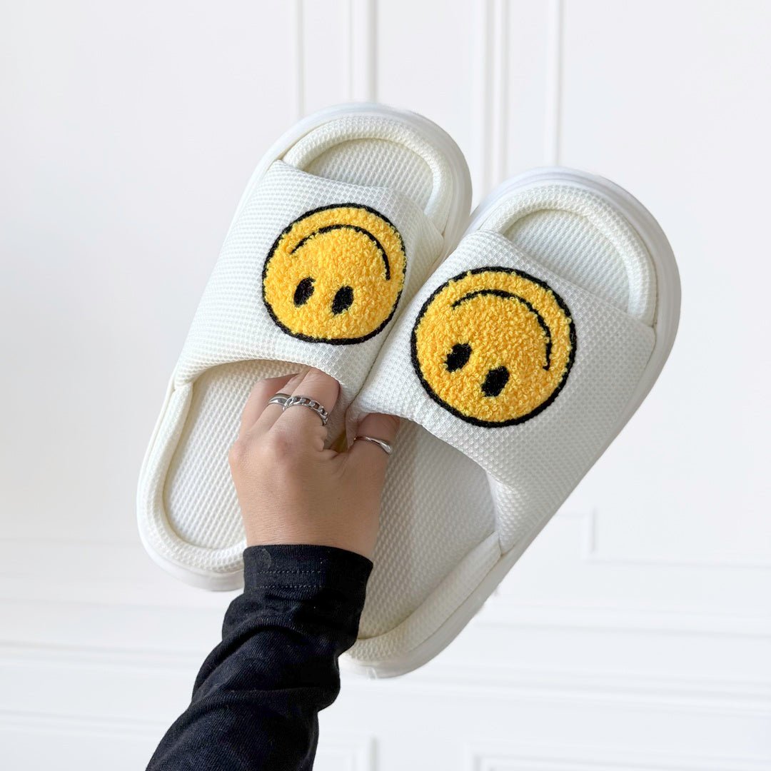 Plateau Slides Dames | Smiley | EVA Zool Antislip-Boutique Moda